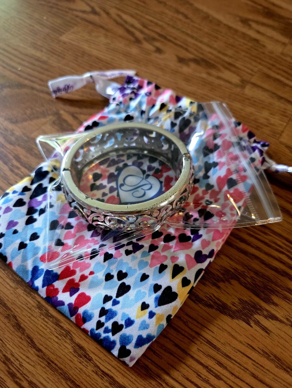 💐BRIGHTON "Contempo" Silver Filigree Hinged Vintage Bracelet - Picture 11 of 11